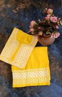 Rayon Embroidered Kurta with Plazo Set