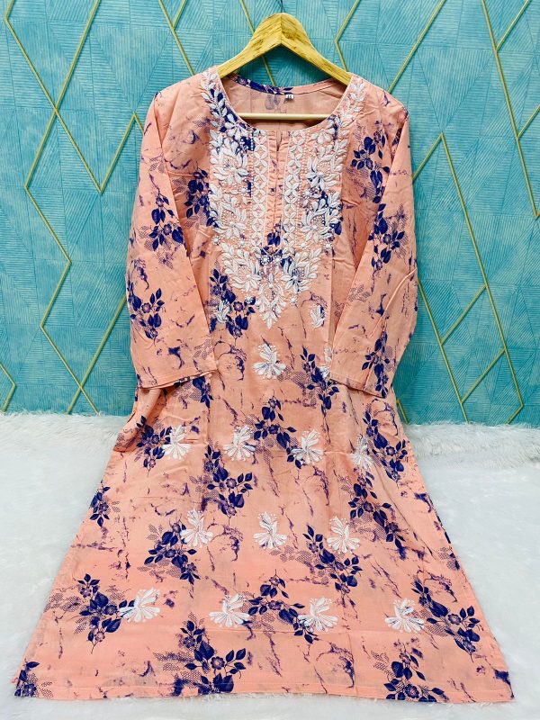 Rayon print kurti