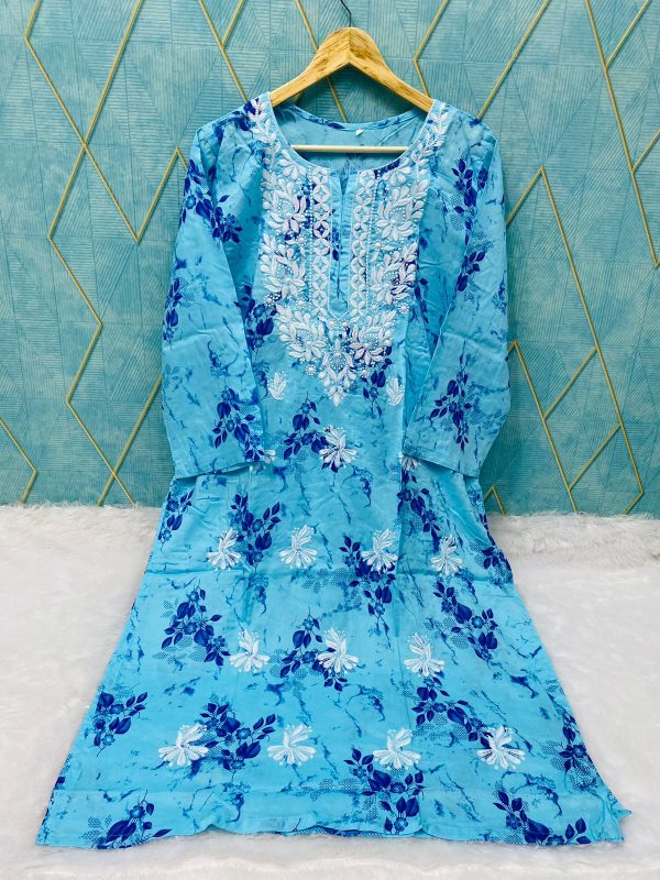 Rayon print kurti