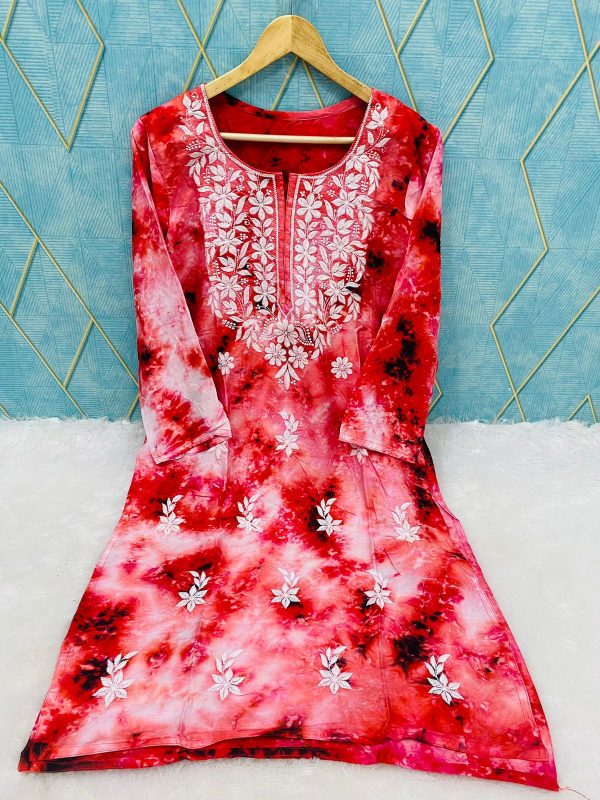 Rayon Tie & Dye Kurti